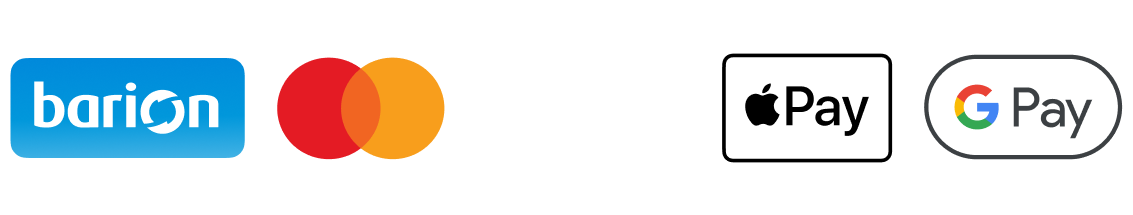 Barion · Visa · Mastercard · Maestro · American Express