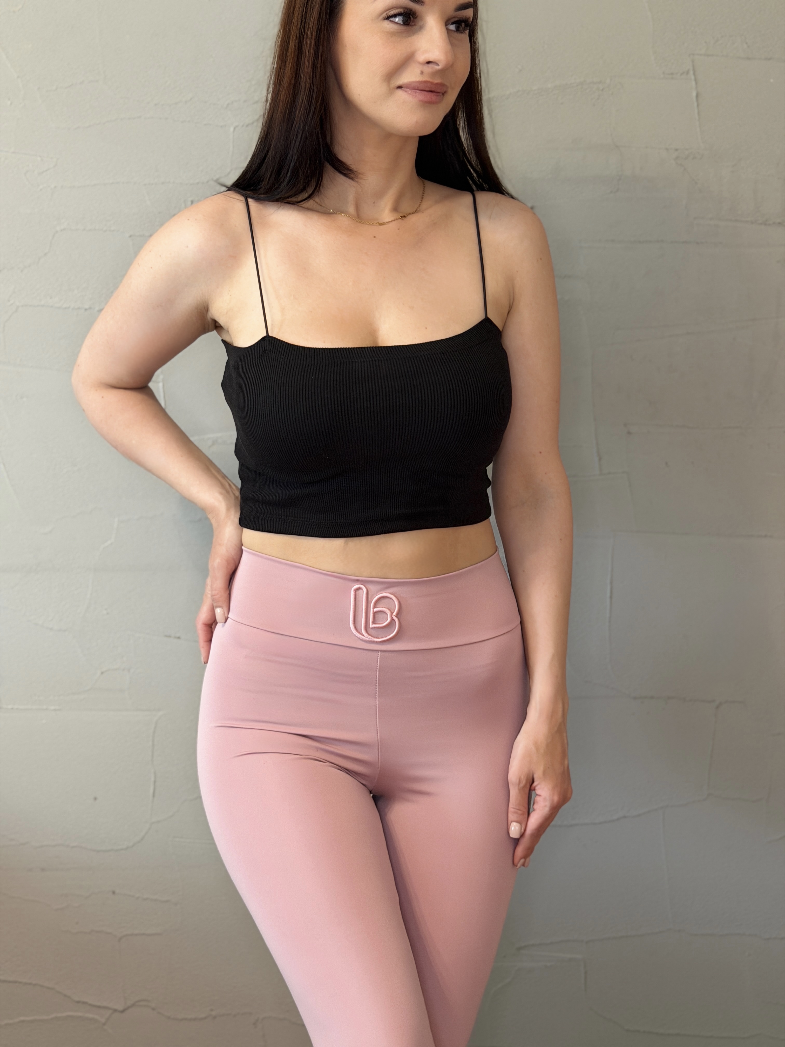 Noa bordázott top -fekete