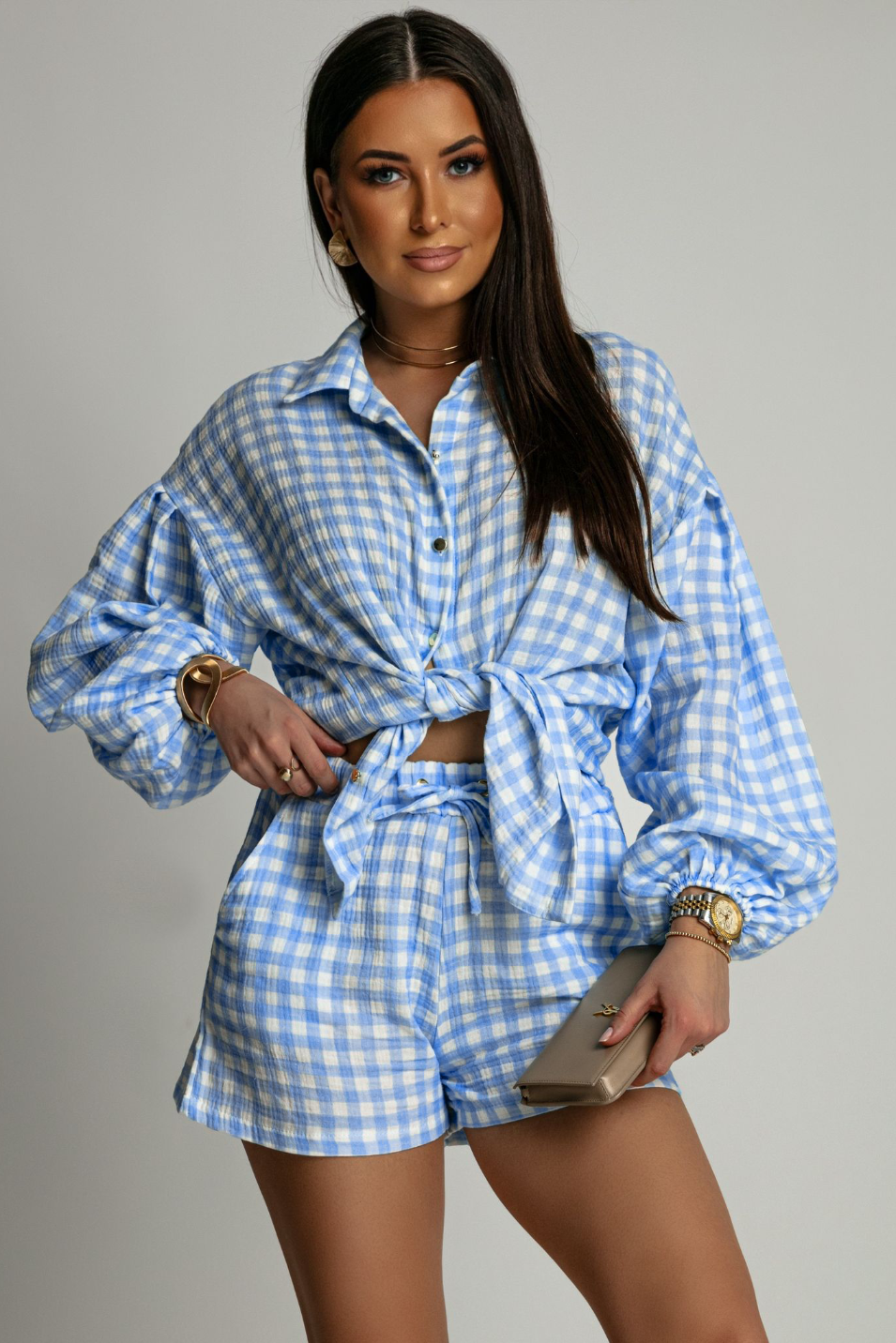 MOLLY muszlin szett - Blue